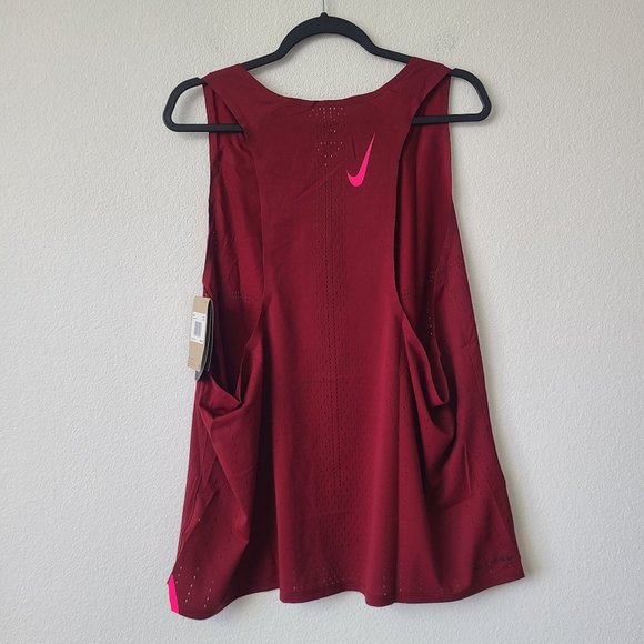 Nike Dri-Fit ADV Aeroswift Running Singlet Tank DM4624-677 Size XXL Team Red - Picture 2 of 4